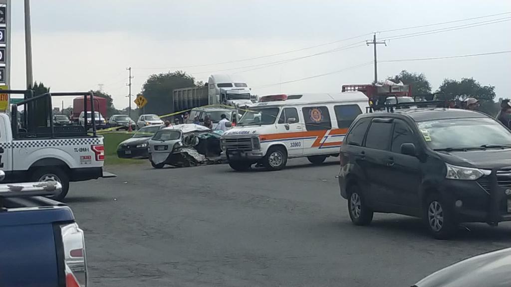 Deja un fallecido y tres lesionados brutal accidente de Cuapiaxtla